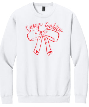 Pink Camp Bow Sweatshirt