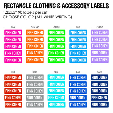 Clothing & Accessory Labels-90 rectangles