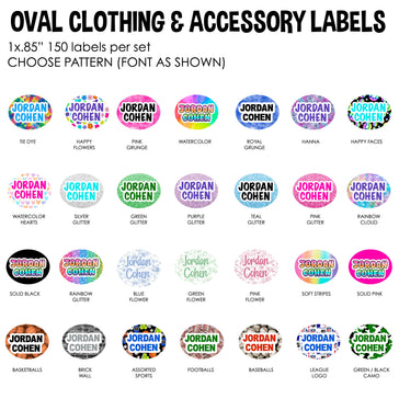 Clothing & Accessory Labels-150 ovals