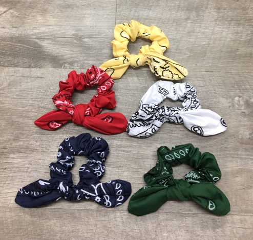 Bandana Tie Scrunchie