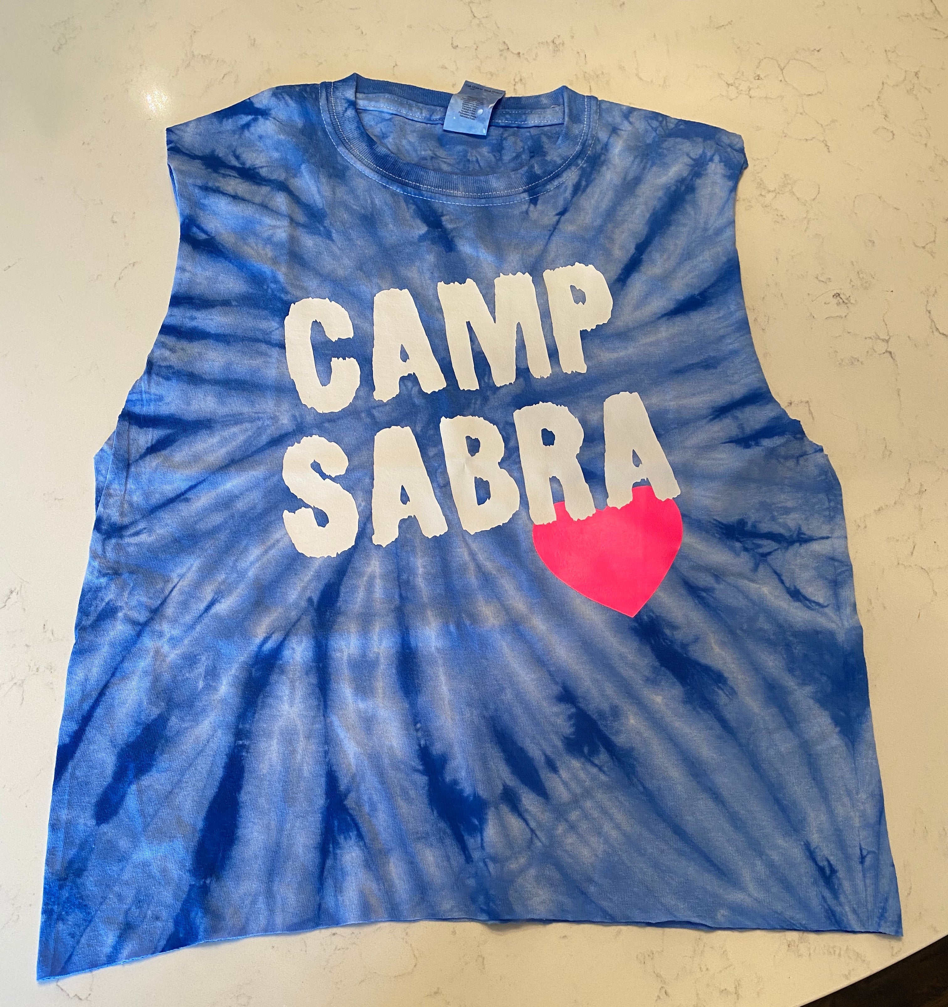 Camp Tie Dyed Paint Font With Heart