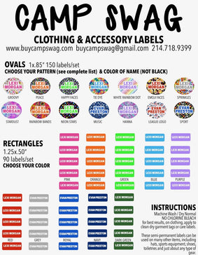 Clothing and Accessory Labels-Multi Pack-240 labels